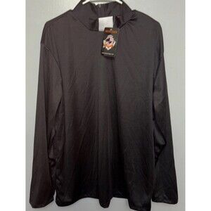 Music Leg Adult  Priest Shirt Halloween Costume Black Size XLG